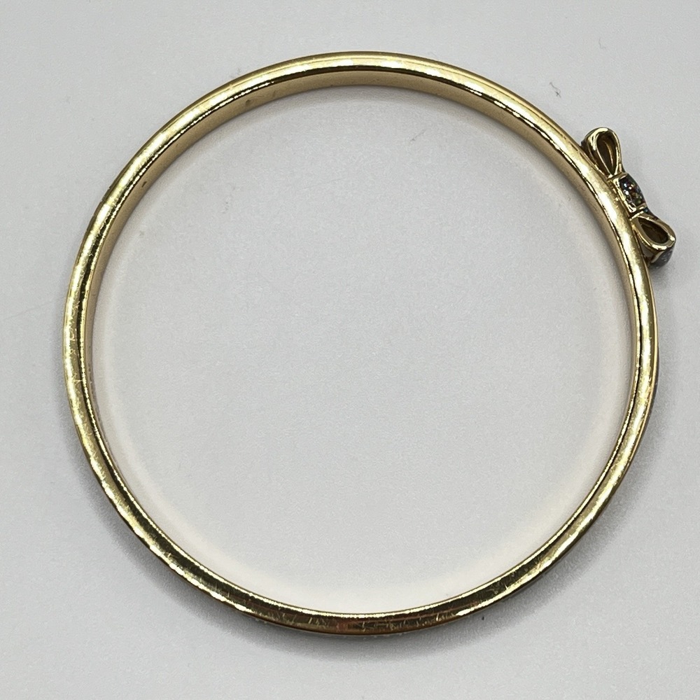 Kate Spade New York Gold & Color Glitter Bow Bangle Bracelet -‎ Light Inner Wear - Picture 9 of 11